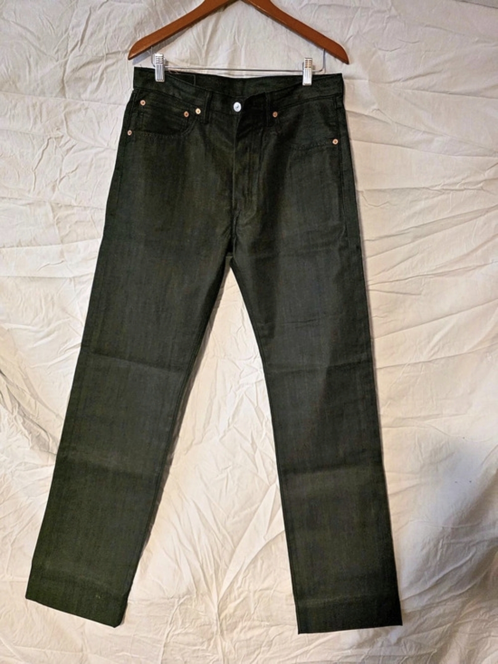Levi's 501 Original Fit Jeans Straight Black Waist 32 Length 36